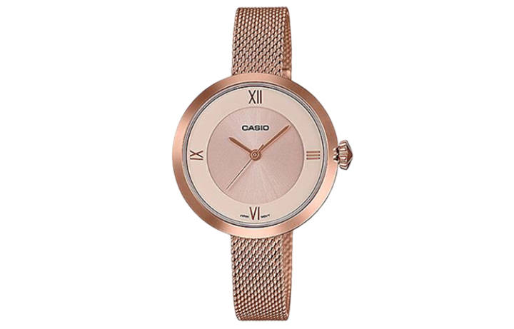 CASIO CASIO Women's Standard Series 31.5mm Gold Watch LTPE154MPG-4A
