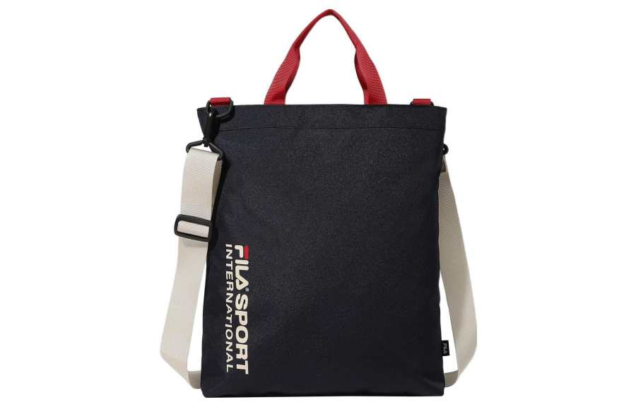 FILA Polyester Tote Bag, Shopping Bag, One Shoulder Handbag, Crossbody Bag Regular Unisex Ink Marine Blue