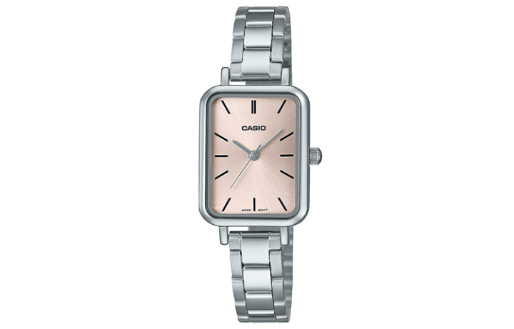 CASIO CASIO STANDARD VINTAGE Exquisite Small Square Water Resistant For Everyday Use Quartz Movement Stainless Steel Strap
