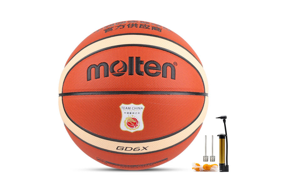 Molten Pu Basketball Orange/Black/Beige Size 6 Training Women's