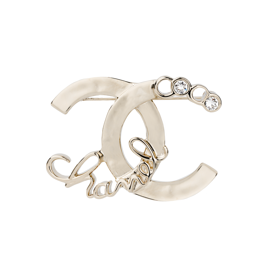 CHANEL 【Pre-Owned】2000s Cc crystal-embellished brooch