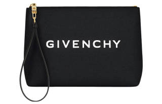 Givenchy 4G Washable Cotton Canvas Bag Clutch Large Women's Black