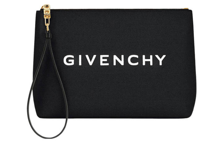 Givenchy Givenchy 4G Washable Cotton Canvas Bag Clutch Large Women's Black