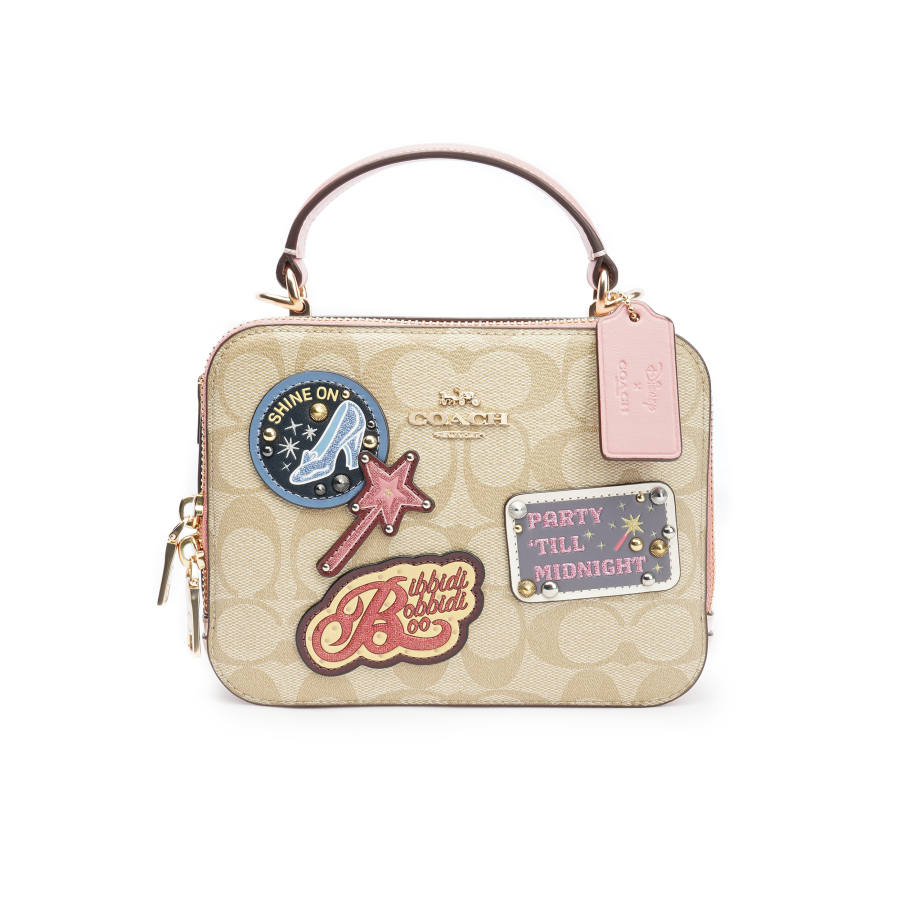 COACH X Disney Collaboration Coated Canvas With Leather Camera Bag, Box Bag, Shoulder Bag, Crossbody Bag, Handbag