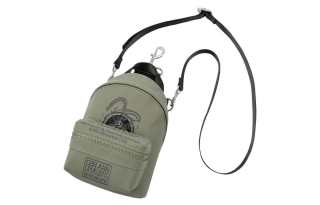 EVISU Embroidery Shoulder Bag, Crossbody Bag Mini Men's Army Green