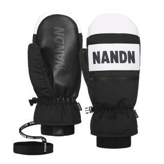 NANDN Skiing Breathable And Moisture Wicking, Padded And Fleece Lined. Fingerless Gloves Unisex