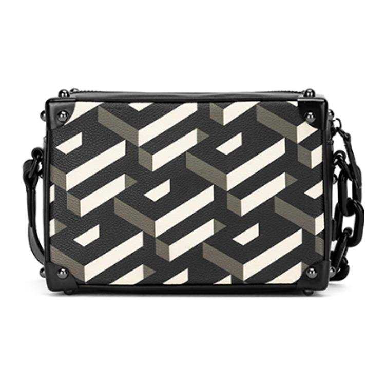 PIERRE CARDIN PVC Shoulder Bag, Crossbody Bag, Backpack Small Men's Black