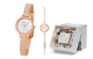 OLIVIA·BURTON Wrist Watches Quartz Movement Stainless Steel Strap Mother of Pearl Color Watch Dial Women's Watch