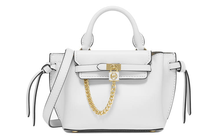 MICHAEL KORS Cow Leather With Artificial Leather Tote Bag, Shopping Bag, Shoulder Bag, Handbag Women's White