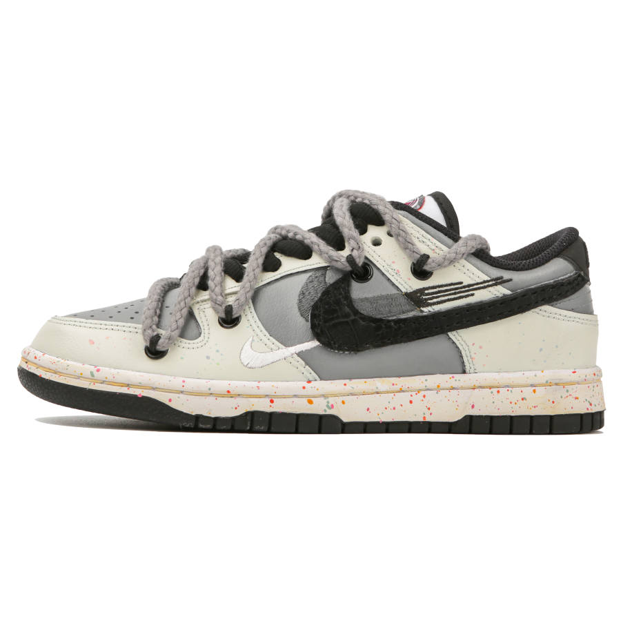 Nike Nike Dunk Low top Skateboard Shoes Women's Gray Beige