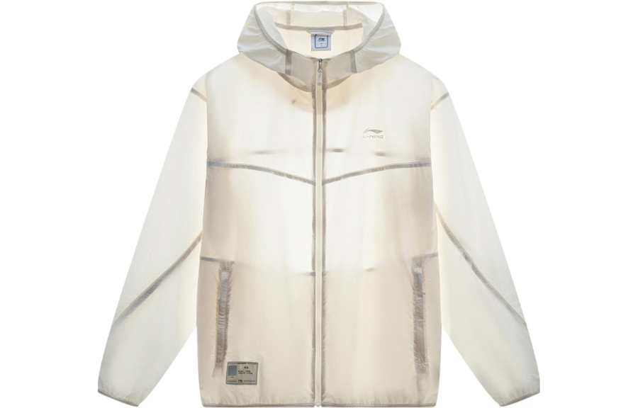 Li-Ning Li Ning Sports Trendy Collection Breathable Sun Protection Clothing Men's Ecru