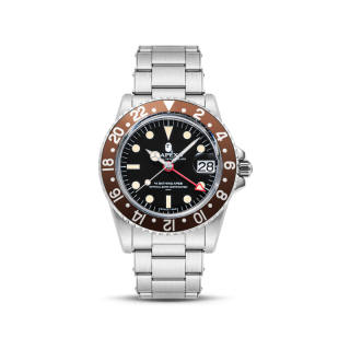 A BATHING APE Bape Classic Type 2 Bapex Watch Brown