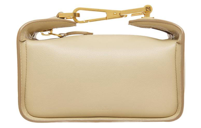 BALLY Cow Leather Clutch, Crossbody Bag, Shoulder Bag Mini Women's Beige