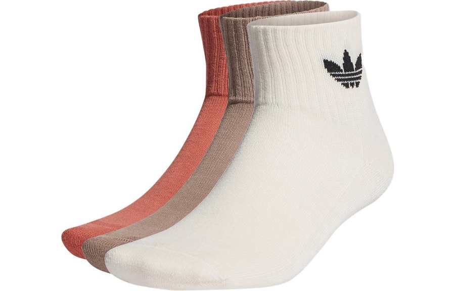 Adidas Originals Mid Cut Crew Knee High Socks Unisex 3 Pack