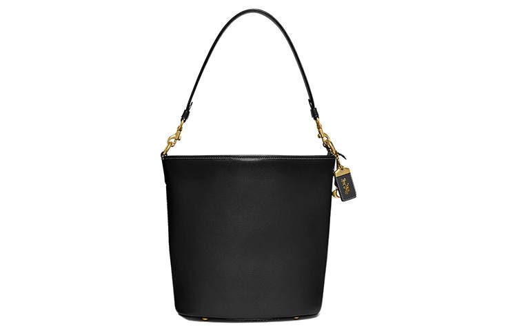 COACH Dakotah Glove Tanned Leather Bucket Bag, Crossbody Bag, Shoulder Bag Large Women's Black