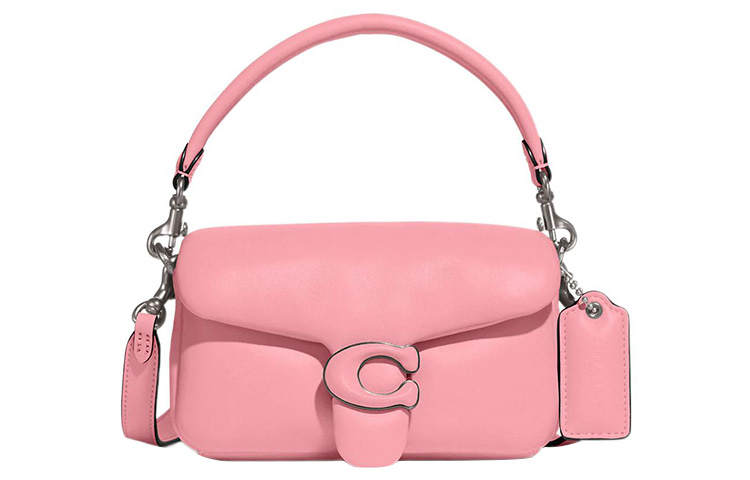 COACH Tabby Sheepskin Shoulder Bag, Crossbody Bag, Handbag Small Women's Floral Pink
