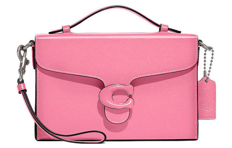 COACH Tabby Glove Tanned Leather Handbag, Shoulder Bag, Crossbody Bag Small Women's Pink