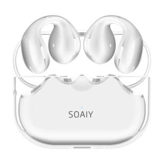 SOAIY Bluetooth Earphone GK6 Clip on Earrings, Designed Not To Fit Inside The Ear, Running Headphone