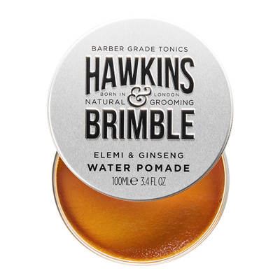 HAWKINS & BRIMBLE Small Silver Can Water Based Men's Hair Oils Box Styling Hair Care For Shine