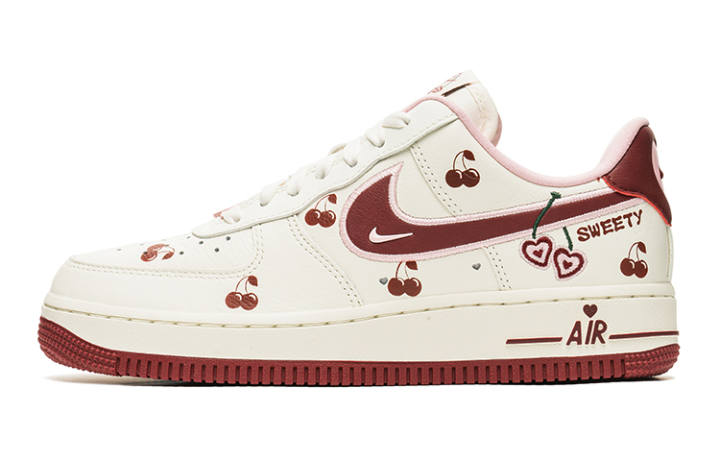 Nike Nike Air Force 1 Low top Skateboard Shoes Women's White Pink