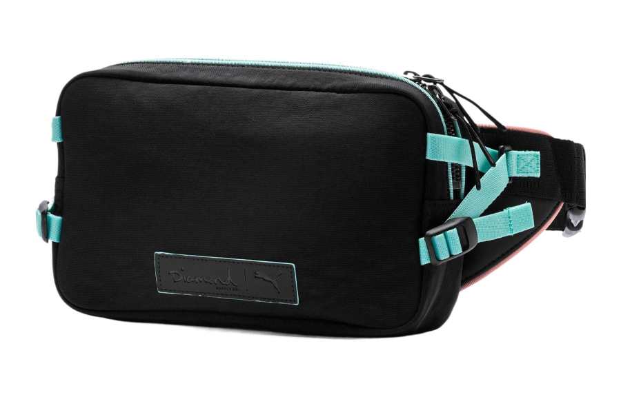 PUMA DIAMOND SUPPLY CO Collaboration Polyester Sling Bag, Fanny Pack, Shoulder Bag, Crossbody Bag Regular Men's Black