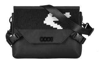 COEXISTENCE PVC Crossbody Bag, Shoulder Bag Regular Unisex Black