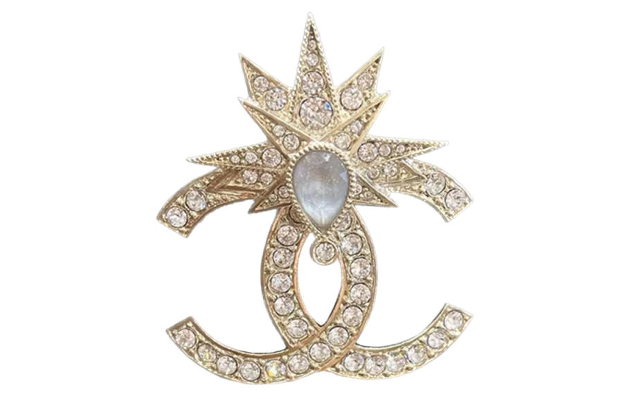 CHANEL Brooches Women's Gold