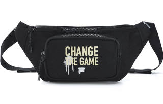 FILA FUSION Fabric Fanny Pack, Crossbody Bag Unisex Black