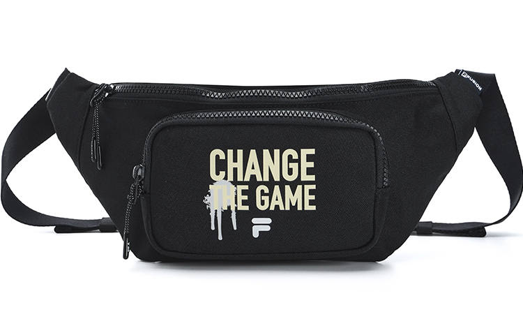 FILA FUSION Fabric Fanny Pack, Crossbody Bag Unisex Black
