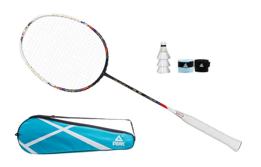 PEAK PEAK Divine Beast White Box YY42360 Full Carbon Badminton Rackets Offensive Type Heavy Head, Stiff Shaft Advanced Level
