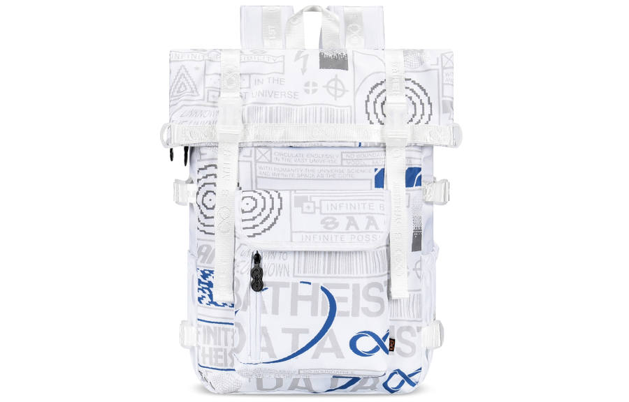 8atheist 8atheist Polyester Backpack Unisex Starry White