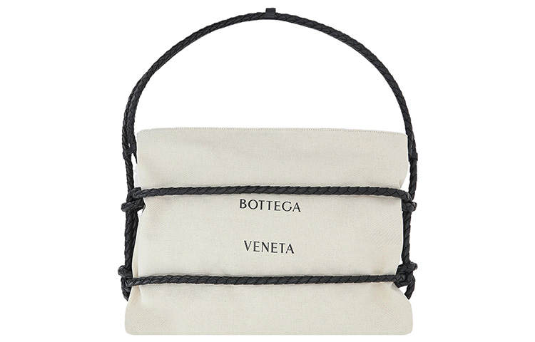 Bottega Veneta Canvas One Shoulder Handbag Men's Light Umber