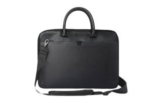 Lenovo Exterior Material Artificial Leather; Interior Material Polyester Laptop Bag Unisex Black