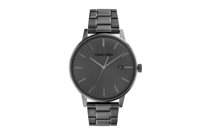 CALVIN KLEIN Wrist Watches Quartz Movement Steel Strap Gray Dial Men's Watches Box Available For Purchase