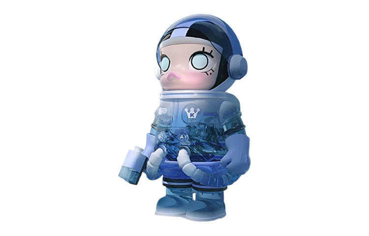 POP MART POP MART 1000% Mega Space Molly Glacier Cute Blue Trendy Figures 70cm