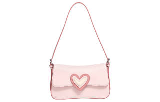 AILUXI Pu Shoulder Bag Medium Women's Cherry Blossom Pink