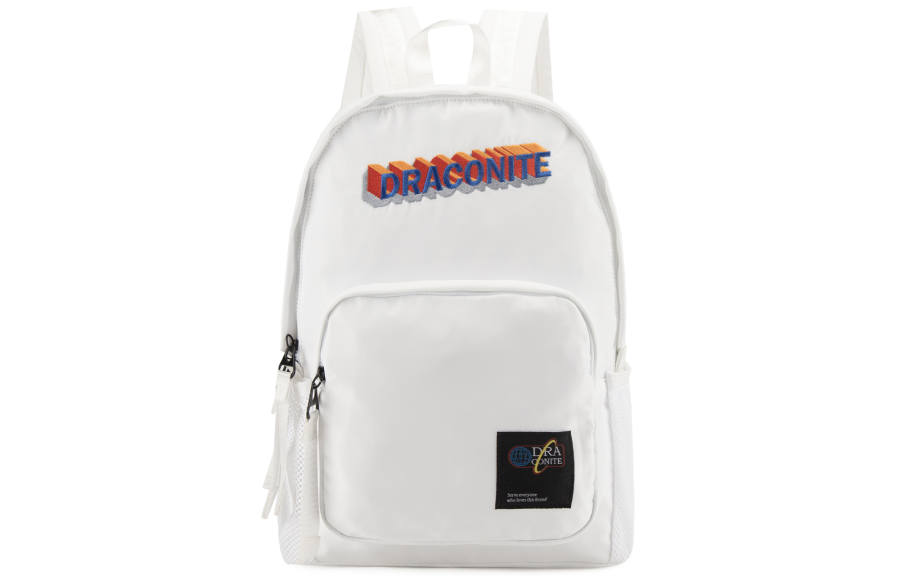 DRACONITE DRACONITE Polyester Backpack Unisex White