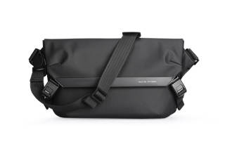 MARK RYDEN Oxford Shoulder Bag, Crossbody Bag Medium Men's Elegant Black/Sky Blue/Gray & Blue