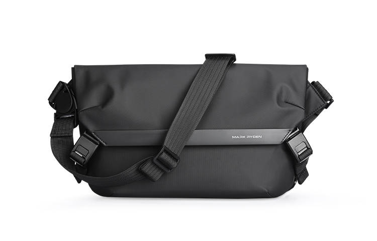 MARK RYDEN Oxford Shoulder Bag, Crossbody Bag Medium Men's Elegant Black/Sky Blue/Gray & Blue