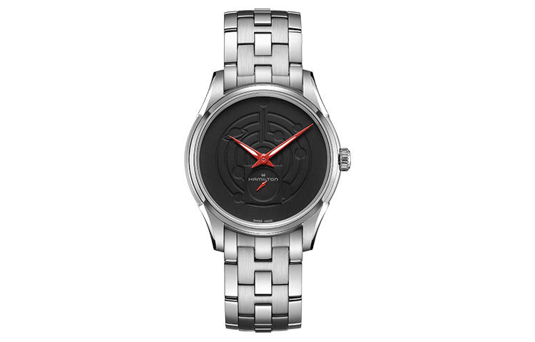HAMILTON Jazz Series Quartz Movement Men's Watches Watch 40mm Black Dial Stainless Steel Watchband