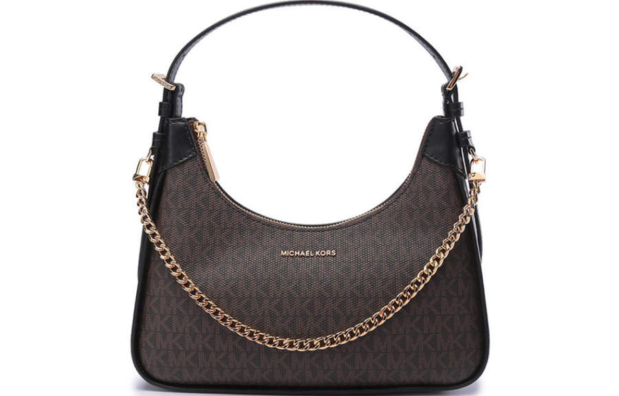 MICHAEL KORS Wilma Leather Shoulder Bag, Crescent Bag, Croissant Bag, Chain Bag, Shoulder Bag Regular Women's