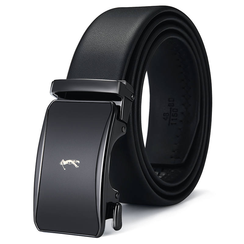 GOLF GOLF Top Grain Cow Leather Genuine Leather Belt Men's Width 3.5cm