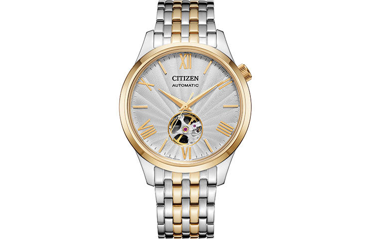 CITIZEN Mechanical Movement Stainless Steel Strap Watch Unisex White Dial