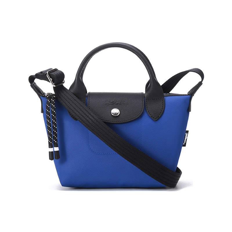 LONGCHAMP Le Pliage City Nylon Shoulder Bag, Crossbody Bag, Handbag Mini Women's Blue