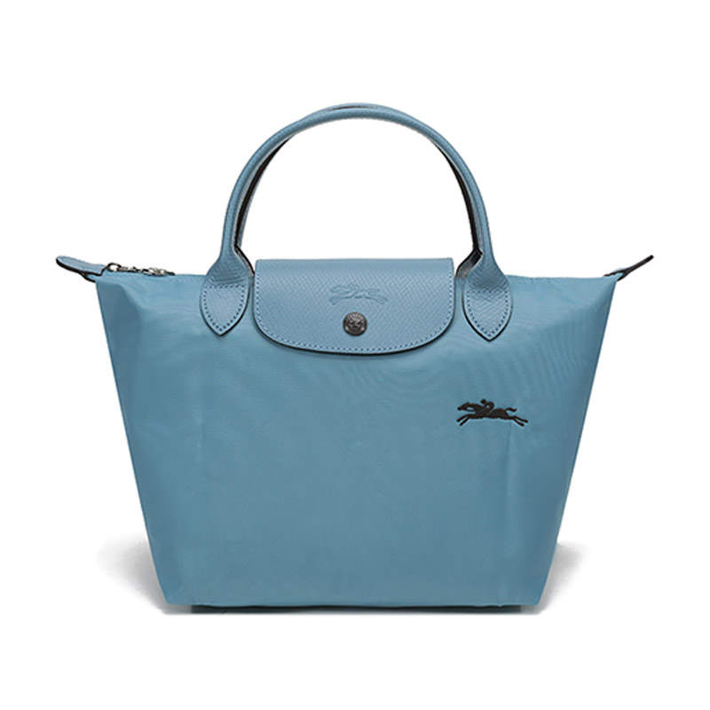 LONGCHAMP Le Pliage Fabric Dumpling Bag Handbag Small Women's Lake Blue