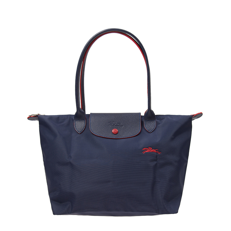 LONGCHAMP Le Pliage Club Fabric Tote Bag, Shopping Bag, Dumpling Bag, Handbag, Shoulder Bag Medium Women's Marine Blue