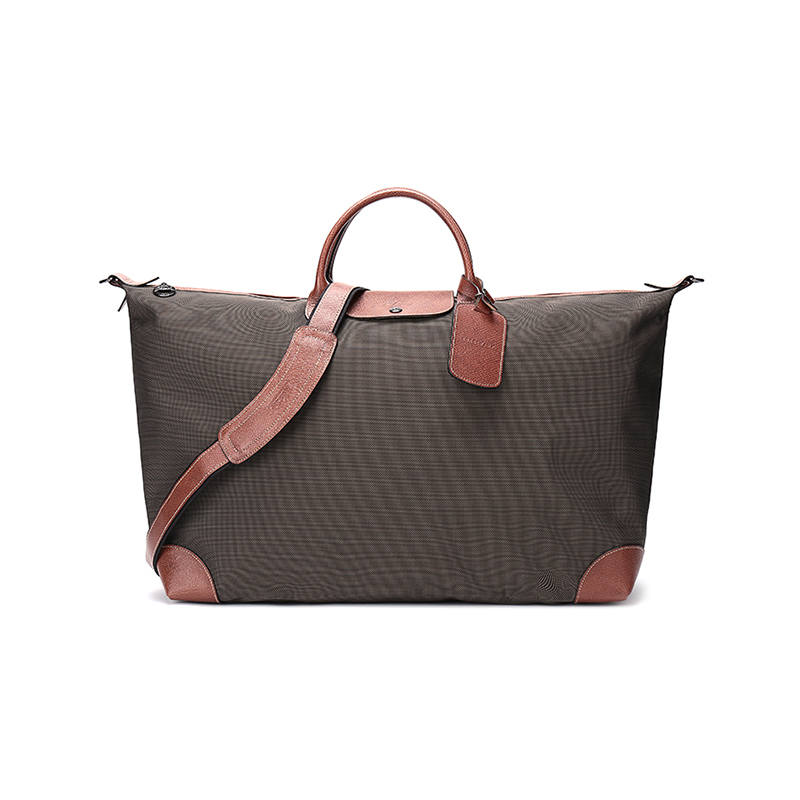LONGCHAMP Boxford Fabric Handbag, Shoulder Bag, Travel Bag Unisex Brown