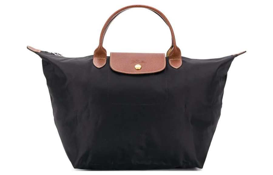 LONGCHAMP LONGCHAMP Le Pliage Canvas Dumpling Bag Handbag Medium Women's Black