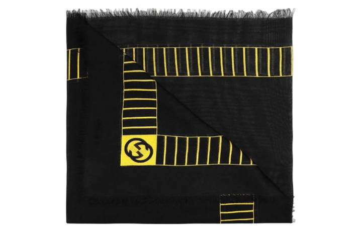 GUCCI GUCCI Knit Scarves Men's Black