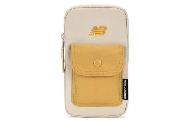 New Balance New Balance Fabric Shoulder Bag, Crossbody Bag Mini Unisex Beige Yellow